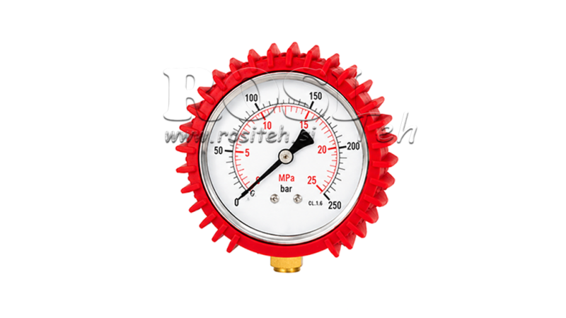 SKYDDGUMMI FÖR MANOMETER DN63 - RÖD
