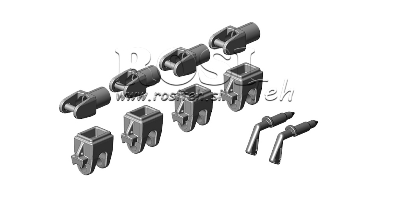 SET VON MONTAGEN FÜR KIPPER-CAISSON