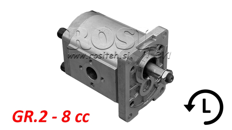 HYDRAULIK PUMPE GR.2 8 CC LINKS - FLANSCH