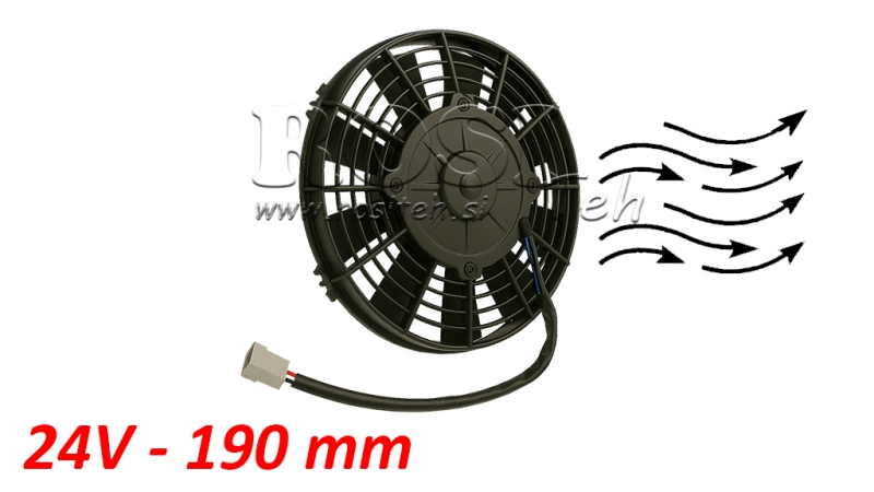 VENTILATORE ASSIALE 190mm TIRANDO 24V