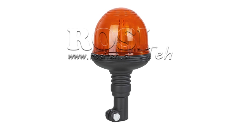 LUZ ROTATIVA 12 V FLEXIBLE CON DOMO DE POLICARBONATO