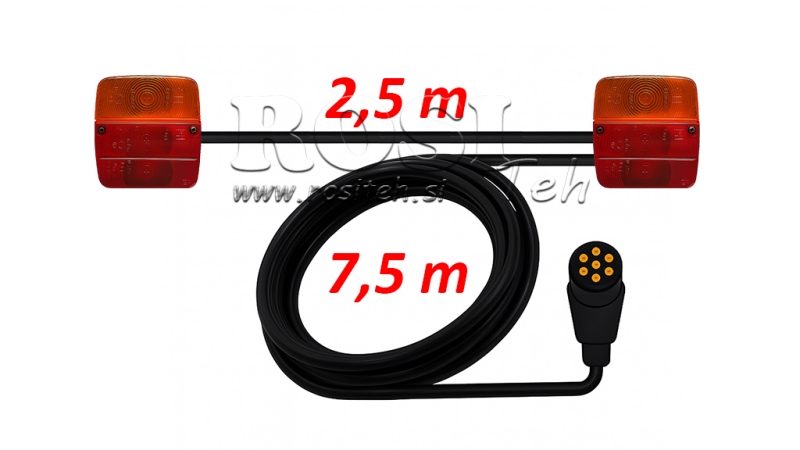 SET SVJETALA S KABELOM OD 7,5 METARA + 2,5 METARA