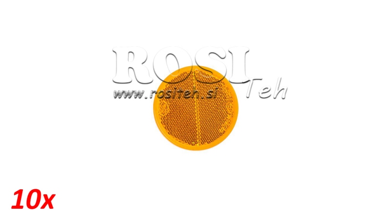 RUNDA REFLEKTORER Φ 60 ORANGE (10ST)