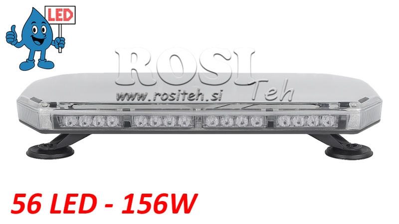 LED MAGNETSKA STROBOSKOPSKA ROTIRAJUĆA SVJETLO 56 LED 156W 12V-24V