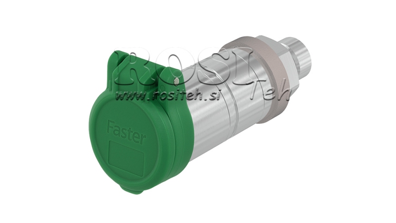 GROENE BESCHERMENDE DEKSEL PVC VROUWELIJKE SNELKOPPELING PUSH PULL