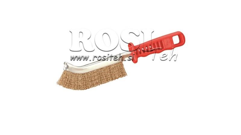 HAND DRAADBORSTEL MET PVC HANDVAT