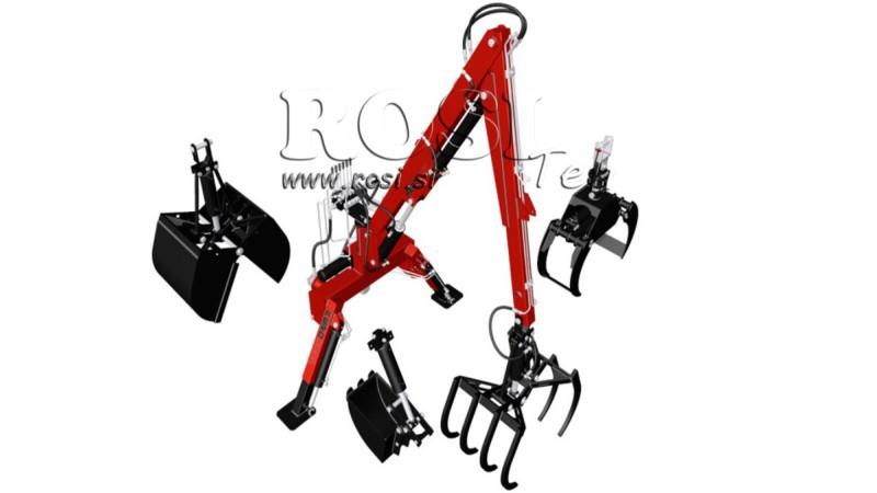 TREKKER HYDRAULISCHE LADER MET VORKEN HUT 5m (7 SECTIE)