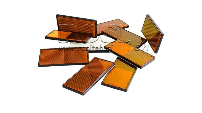 RECTANGULAR REFLECTOR ORANGE 105x48 (10pcs)