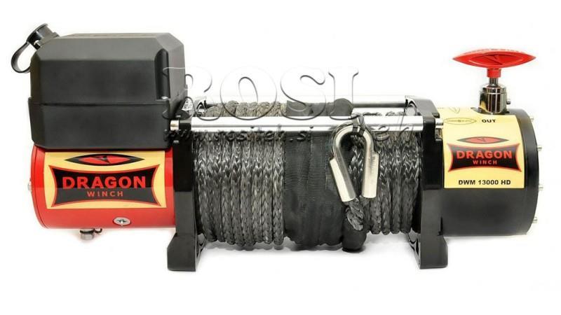 WCIĄGARKA ELEKTRYCZNA 24 V DWM 13000 HD - 5897 kg - LINKA SYNTHETYCZNA