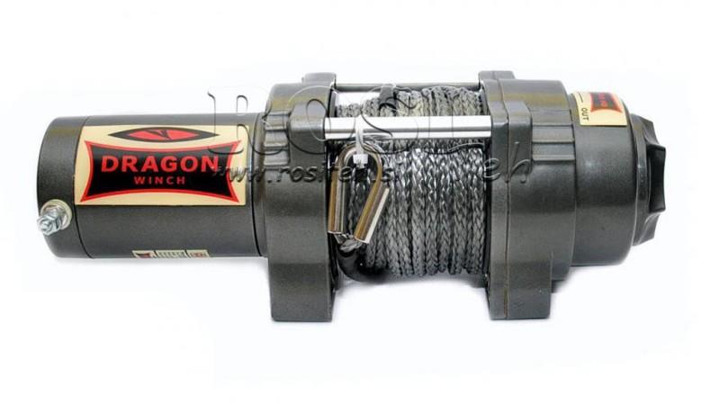 12 V ELECTRIC WINCH DWH 4500 HD - 2041 kg - SYNTHETIC ROPE