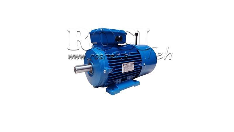 0,75kW-ELEKTRO MOTOR Z ZAVORO MSH 80 2-4_1380vrt 3Faz nogice-B3