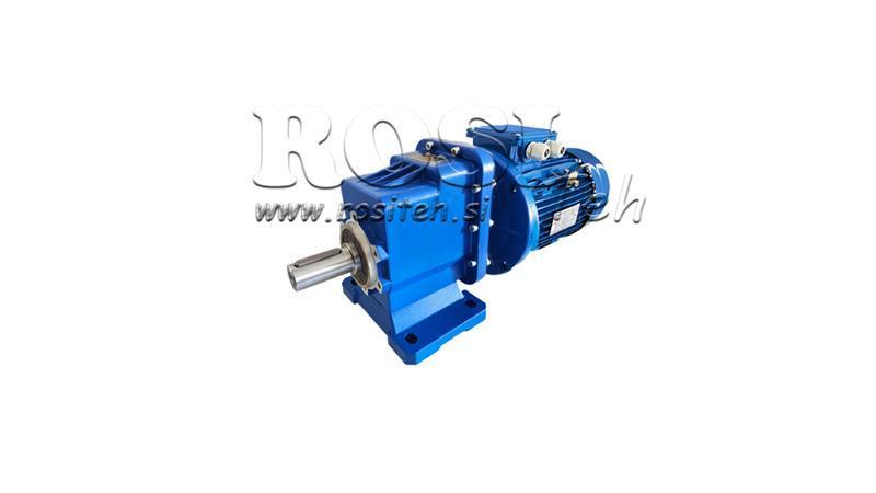 1Fas 0.75kW-ELEKTRISK MOTOR MED ERC02 REDUKTOR MS80 57rpm