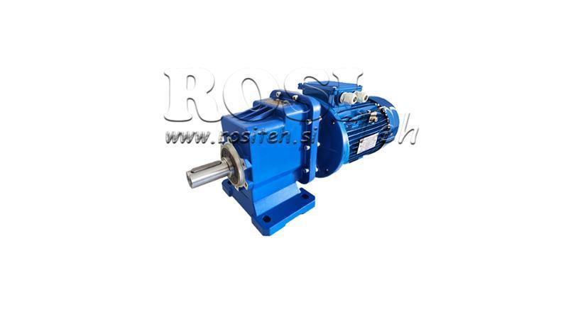 3FĀZU 1.1kW-ELEKTRISKAIS MOTORS AR ERC02 REDUCER MS80 58rpm
