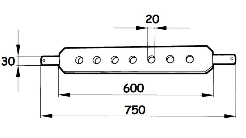 TRAKTOR QUERSTANGE KAT 1 ECO