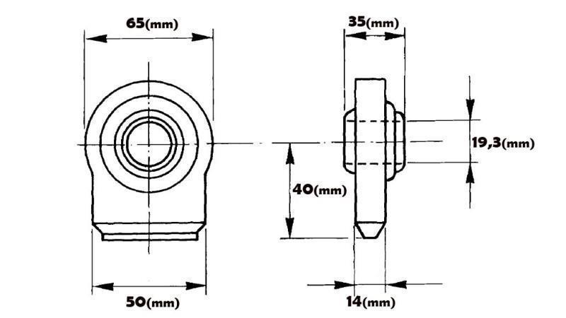 BALL-JOINT - FLAT FI 19,3/50