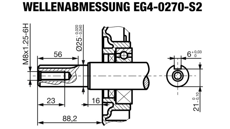 BENZINMOTOR EG4-420cc-9,6kW-13,1HP-3.600 U/min-H-KW25x88.5-manueller start