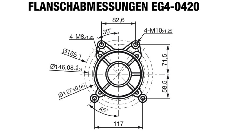 BENZINMOTOR EG4-420cc-9,6kW-13,1HP-3.600 U/min-H-KW25x88.5-manueller start