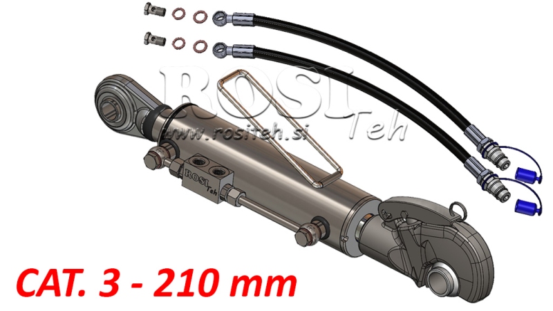 HYDRAULIC TOP LINK WITH HOOK - CAT.3 80/40-210 (90-210HP)(32.2)