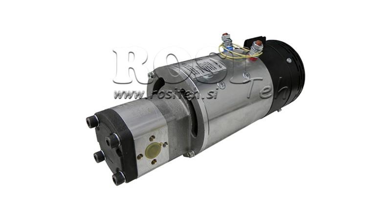 HIDRAULIČNI SKLOP PUMPE GR.2 + ELEKTRO MOTOR 24V - 4,5kW = 10cc - 20lit