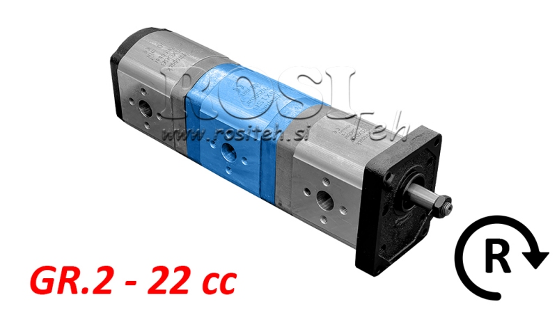 HIDRAULISKĀ SŪKŅA 20C22X156 VIDUS GR.2 22 CC LABĀ