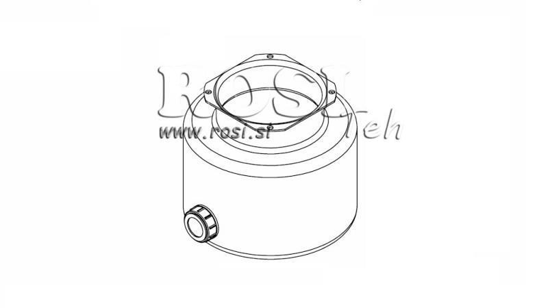 METALLTANK- ROLL PP 4 LITER HORISONTAL-VERTICAL