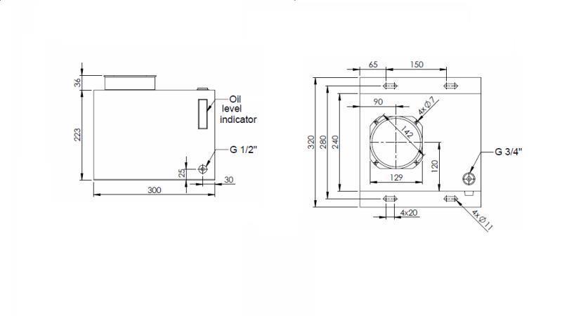 METALLTANK- BOX PP 15 LITER HORISONTAL-VERTICAL