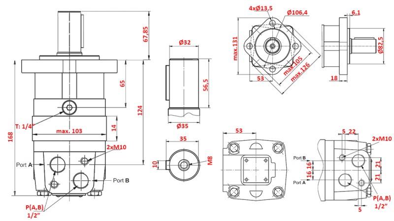 HIDRAULIKUS MOTOR MS 80