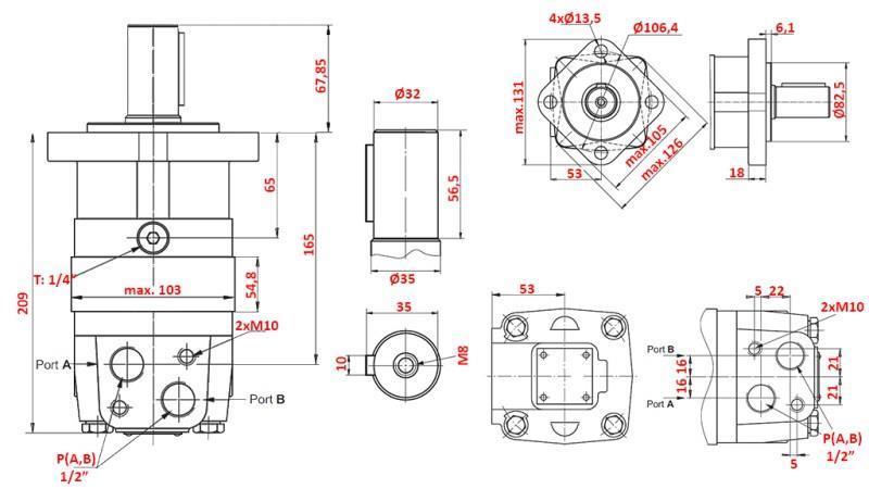 MOTOR HIDRÁULICO MS 315