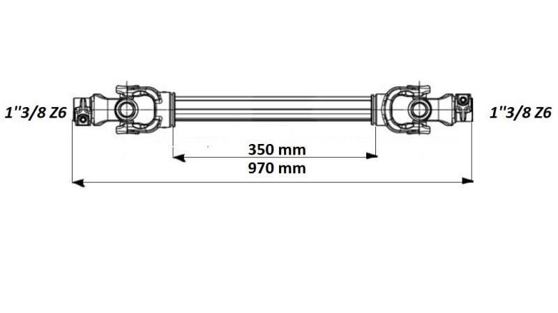 CARDANICO ECO 970mm 70-110HP CON LAMELLE