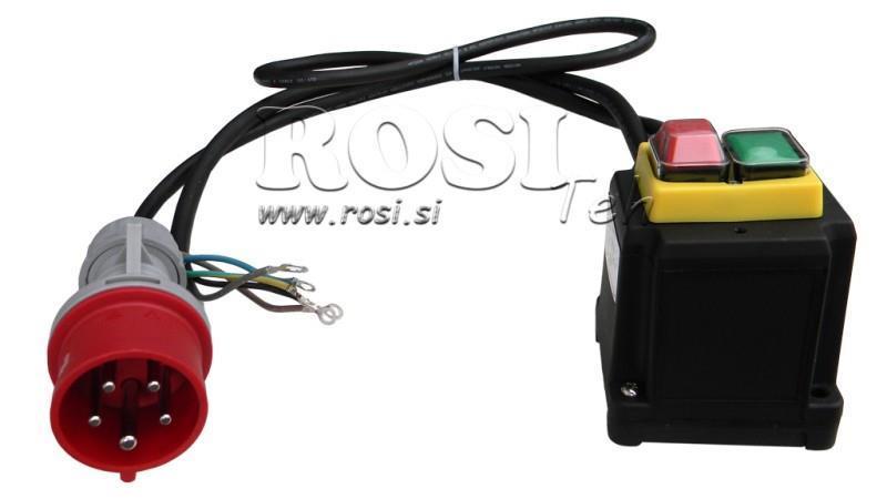 PLUG MET KABEL AAN/UIT 3 FASE (5POLIG) 400V