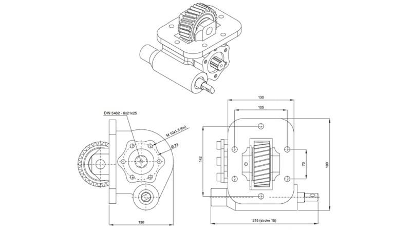 NEBENANTRIEB FÜR HYDRAULIKPUMPE - ISUZU HINO MECHANIC