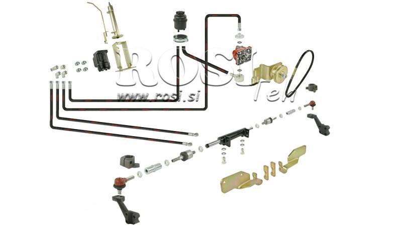 HYDRAULICKÉ ŘÍZENÍ HYDROSTATICKÝ SET URSUS C330 - PŘEDNÍ CYLINDR