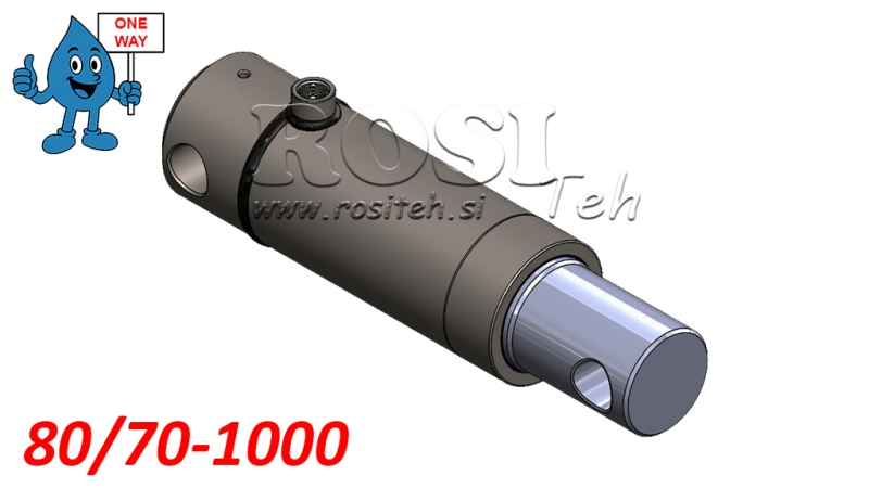 HYDRAULISK SYLINDER MONO 80/70-1000