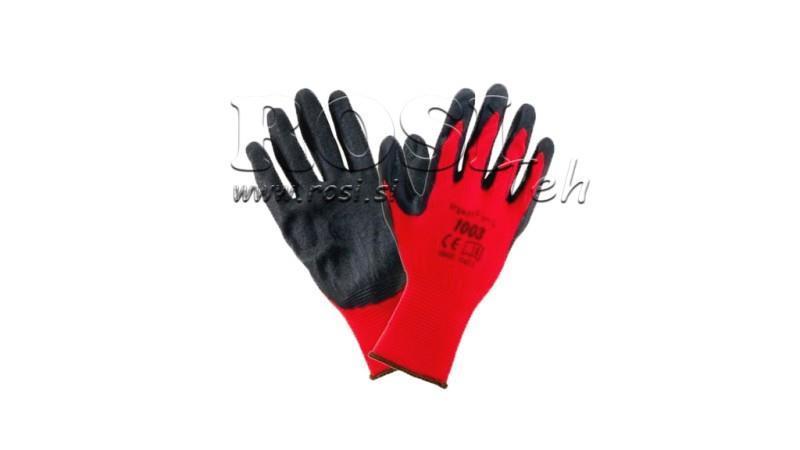LATEX BELAGTE HANDSKER - STØRRELSE 8