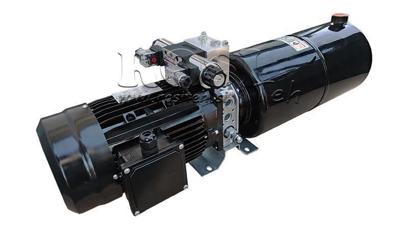MINI HIDRAULINIS AGREGATAS 230V AC (2.2 kW) 120 bar - 8.0 cc - 11.2 lit/min - bakas 12 litai