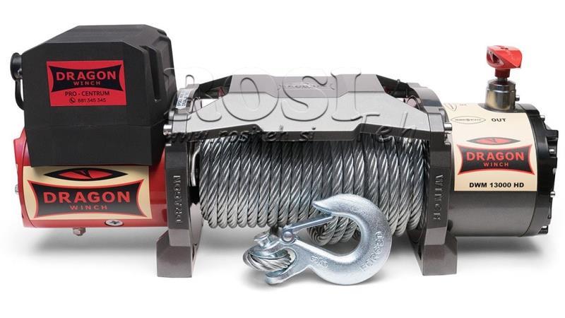 12 V ELECTRIC WINCH DWM 13000 HD - 5897 kg