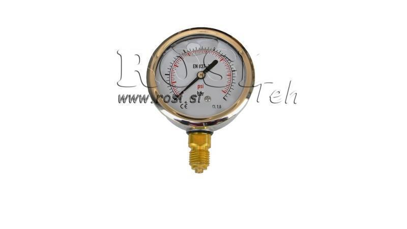 MANOMETER DN63 VERTICAL 0 - 160 BAR - 1/4