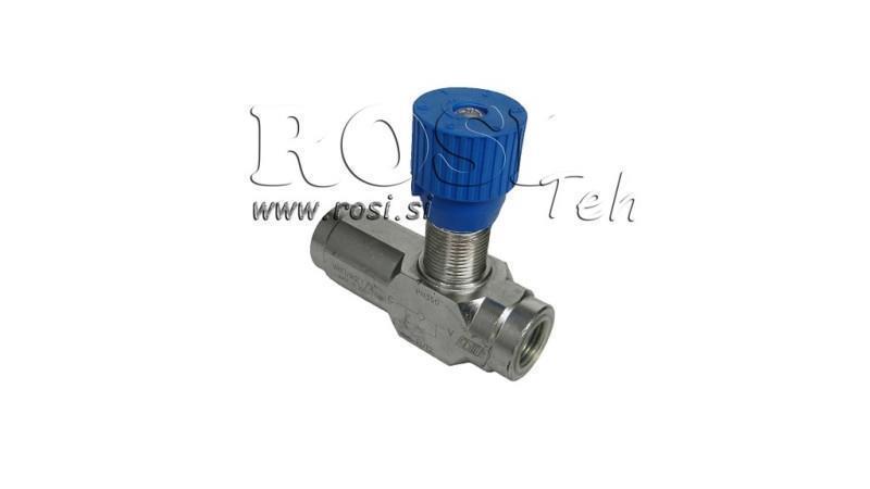 FLOW REGULATOR VRFU - THROTTLE VALVE 3/8 ONE DIRECTION - 30lit