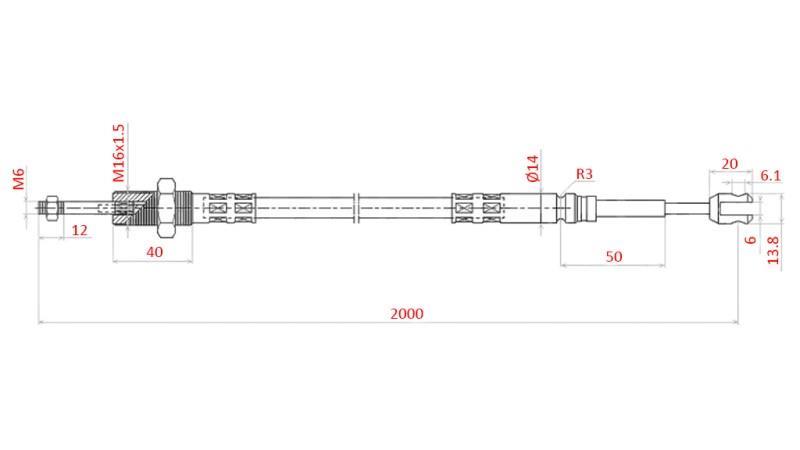 SEIL L=2000 - gabel