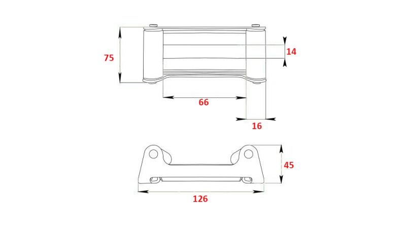 WINCH ROLLER FAIRLEAD FOR STEEL ROPE DWM 2000-2500