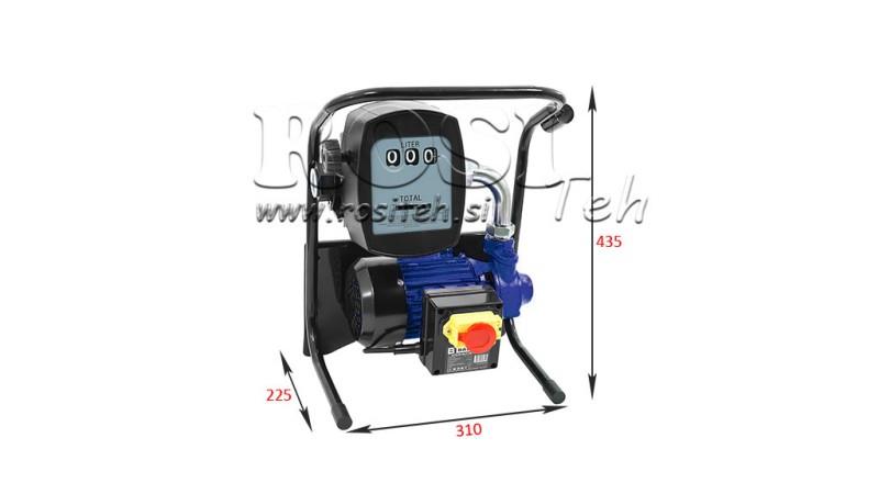 DIISLIKÜTUSE PUMP 600W 40 l/min KOOS MÕÕDIKU JA KÄSIPUMP
