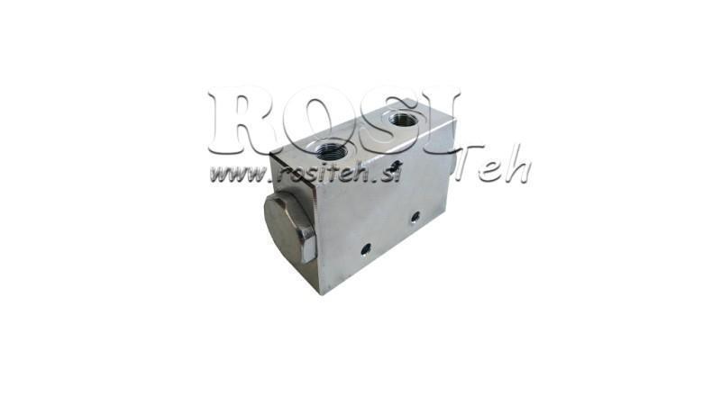 HYDRAULISK FLOW DELINGSVENTIL V1025 DFL 25-40 l - 3/8 - 250 bar (maks.300 bar) METALL