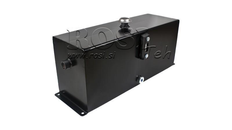 METALLRESERVOAR 25 LITER KUB 260x170x600mm KOMPLETT MED UTRUSTNING