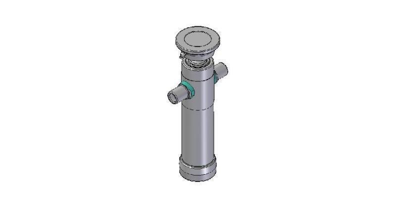 2021S -STANDARDOWY CYLINDER TELESKOPOWY/KULKA 2 ETAPY SKOKU 525 ŚREDNICA 80