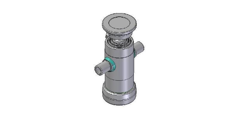 2031S -TELESCOPIC ZYLINDER STANDARD/KUGEL 3 STUFEN HUB 500 DURCHMESSER 95
