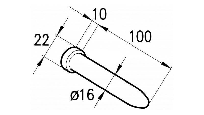 PIN 16 mm FOR ROMA KURS
