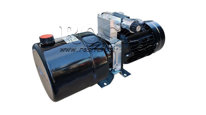 MINI HYDRAULISCH AGGREGAT 380V AC (1.5 kW) 110 bar - 5.8 cc - 8.2 lit/min - tank 6 lit