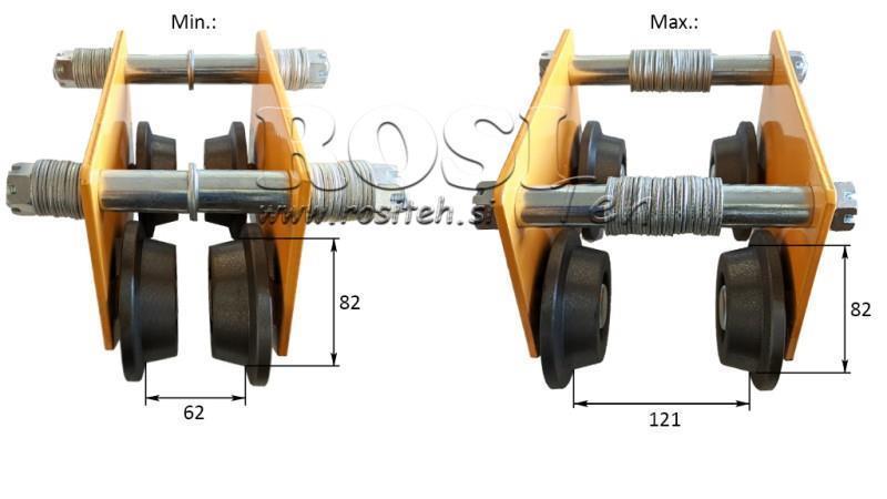 CARRELLO A MANO PER ASCENSORI INDUSTRIALI DWI 1 T