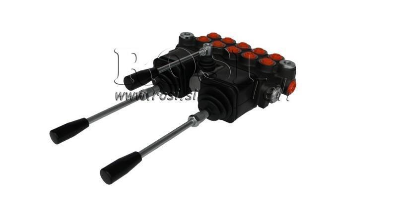 HYDRAULIC VALVE 5xP40 + 2x JOYSTICK