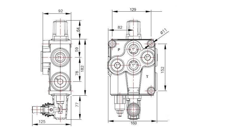 HYDRAULIC VALVE 1xP120